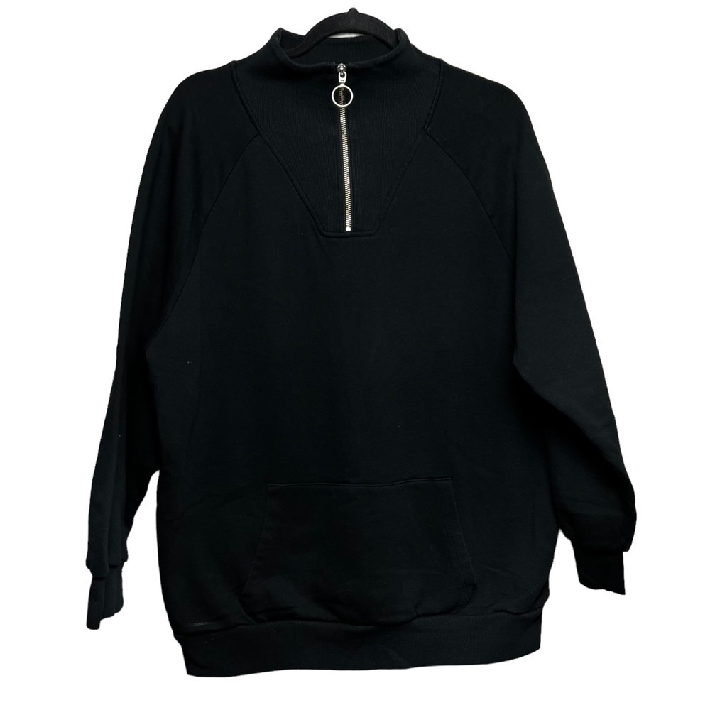 WILD FABLE BLACK GOLD MOCK NECK SWEATSHIRT PULLOVER SIZE XL